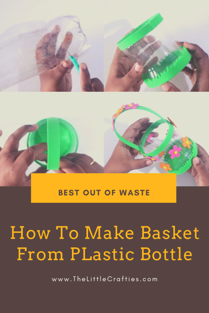 Plastic Bottle Basket for Easter - Little Crafties