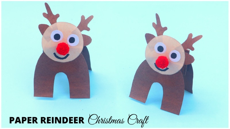 Paper Reindeer Christmas Craft - Little Crafties